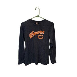 NFL Team Apparel Womens Size XL Long Sleeve Round Neck Tee Tshirt Shirt Chicago